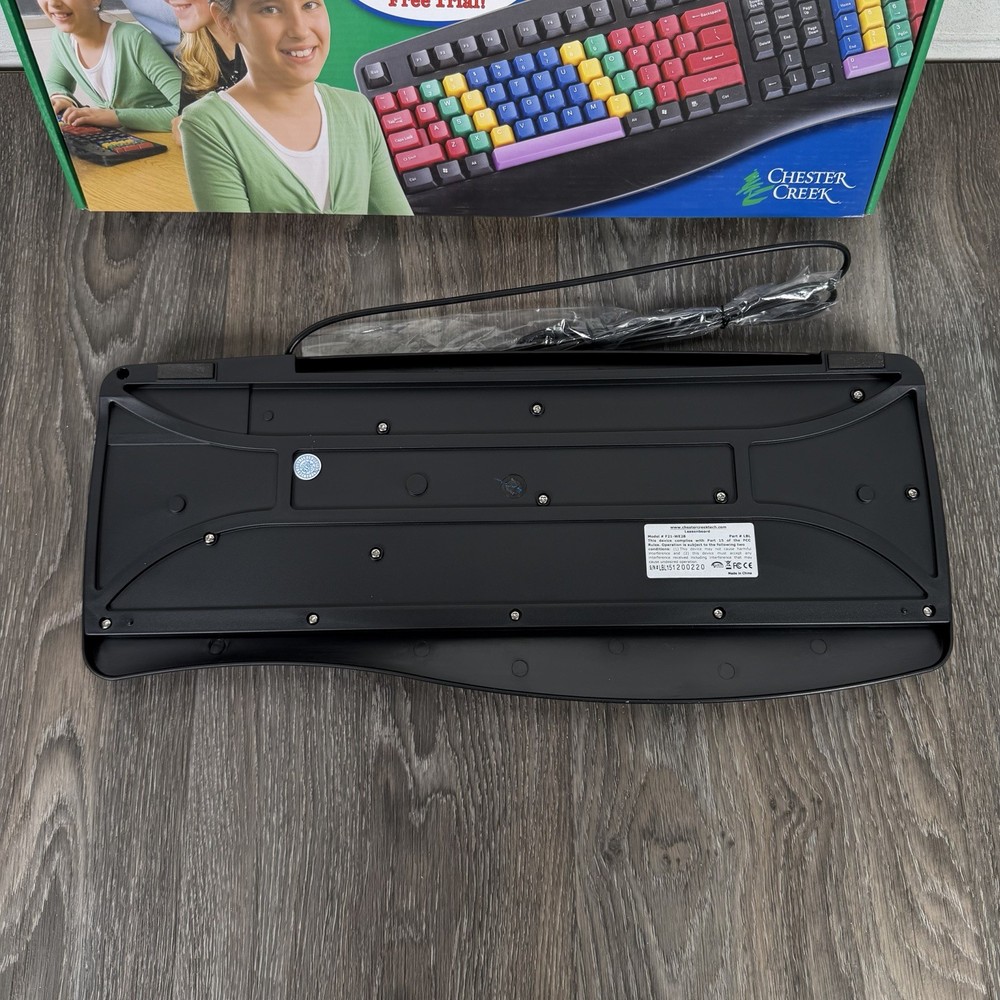 Chester Creek Wired LessonBoard Training Keyboard Kids Color Coded Accessibility