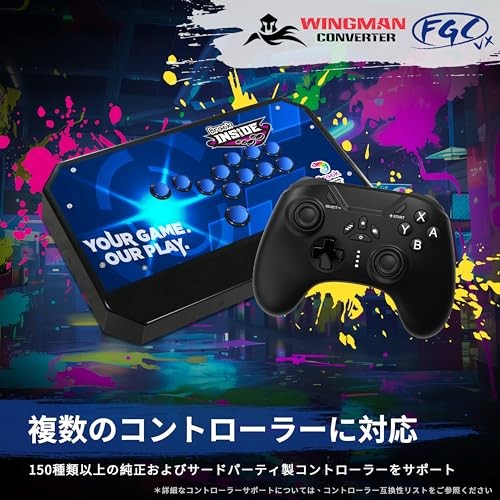 Brook Wingman FGC VX Arcade Controller Converter for PS5/PS4/PC Compatible with
