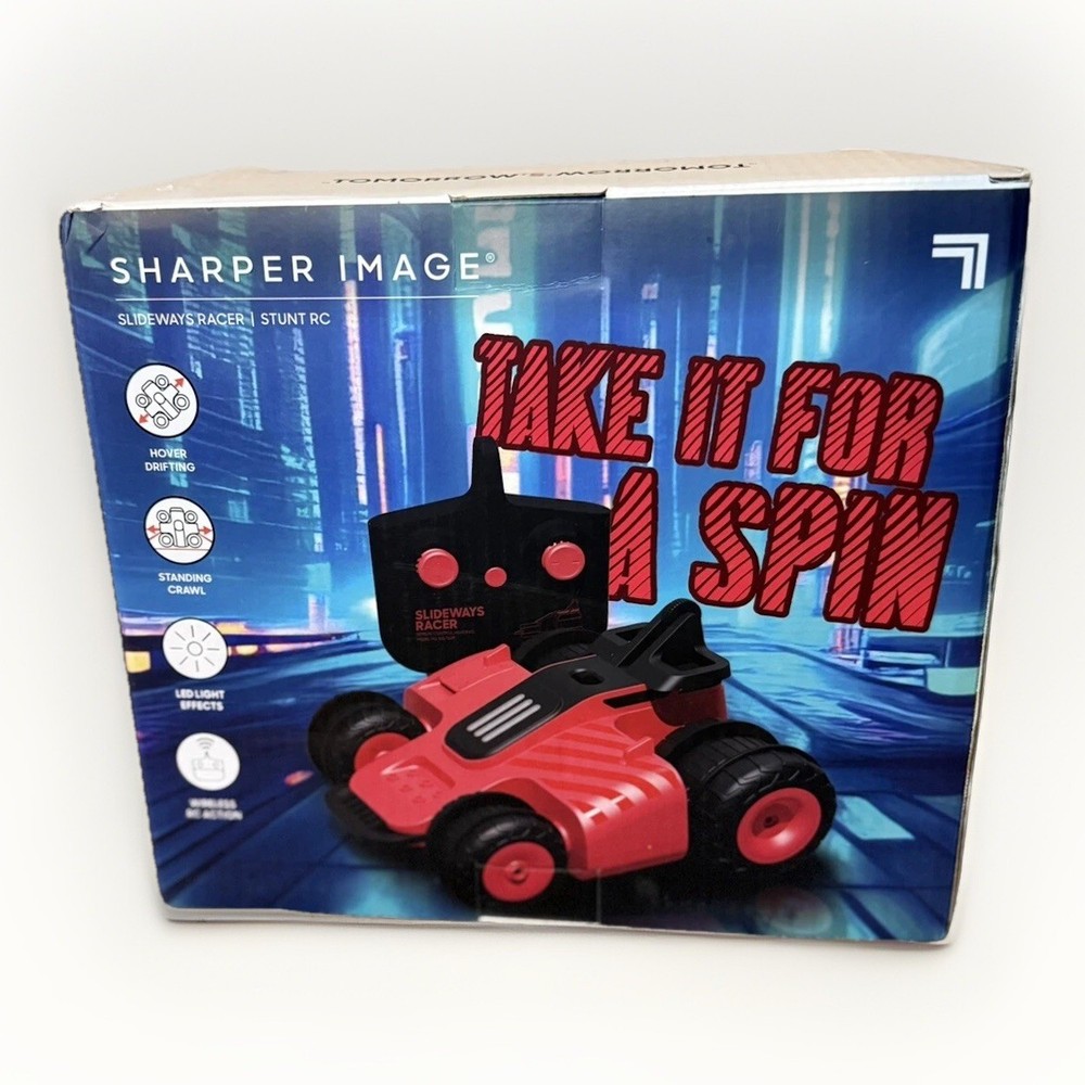 Sharper Image Red Remote Control/Hover RC Slideways Racer (Battery Operated)