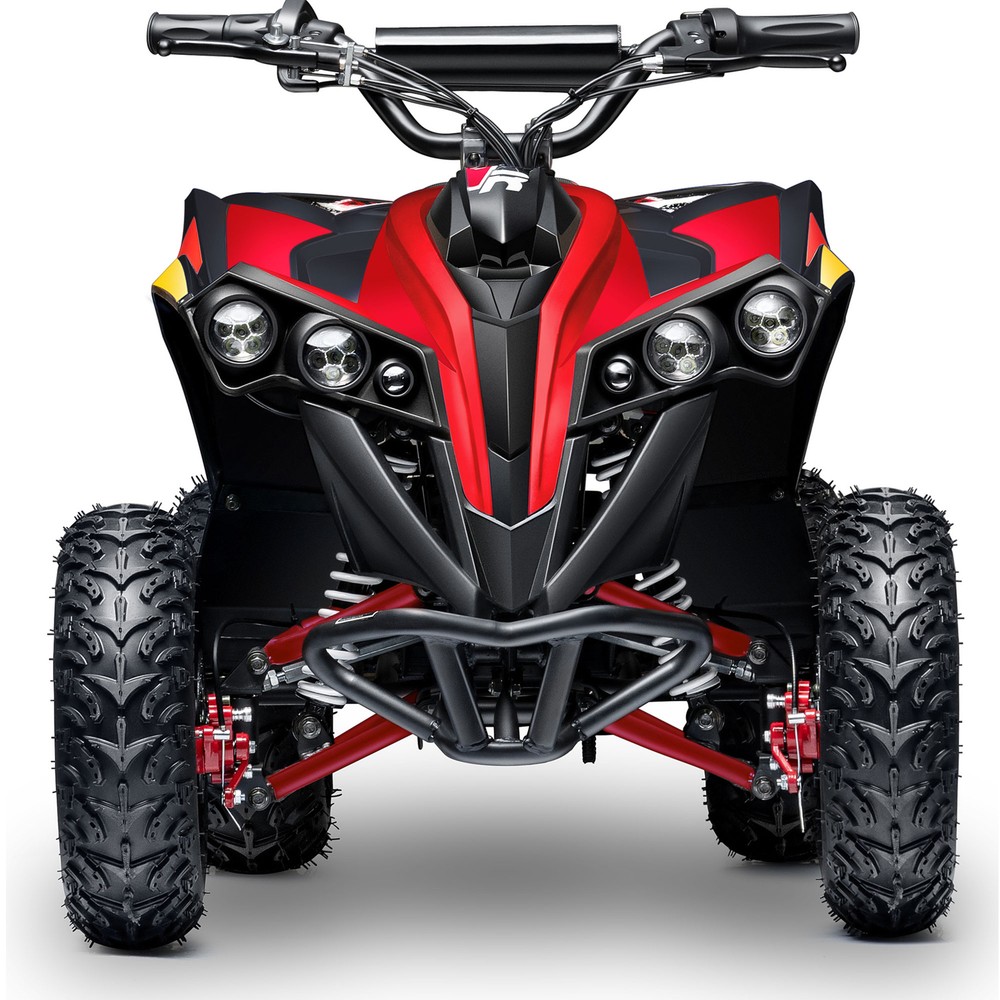 MotoTec E-Bully 36V 1000W Red Electric Quad ATV