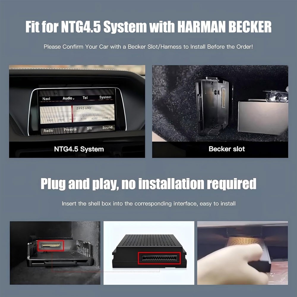 Wireless Apple CarPlay Android Auto For Mercedes Benz NTG 4.5 Module