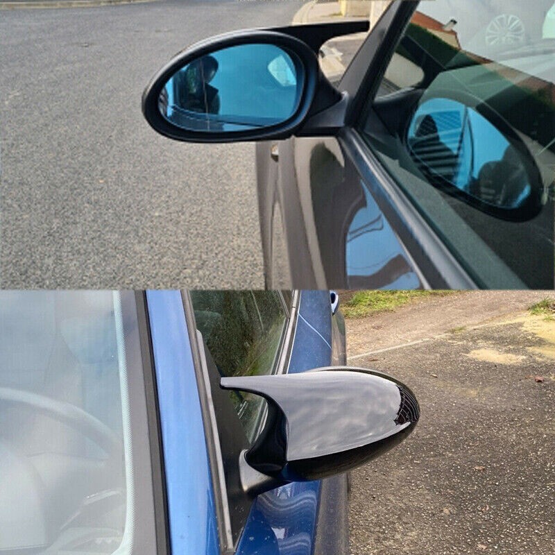 Gloss Black For BMW E90 E91 E92 PRE-LCI M3 Style Side View Mirror Cover Cap PAIR