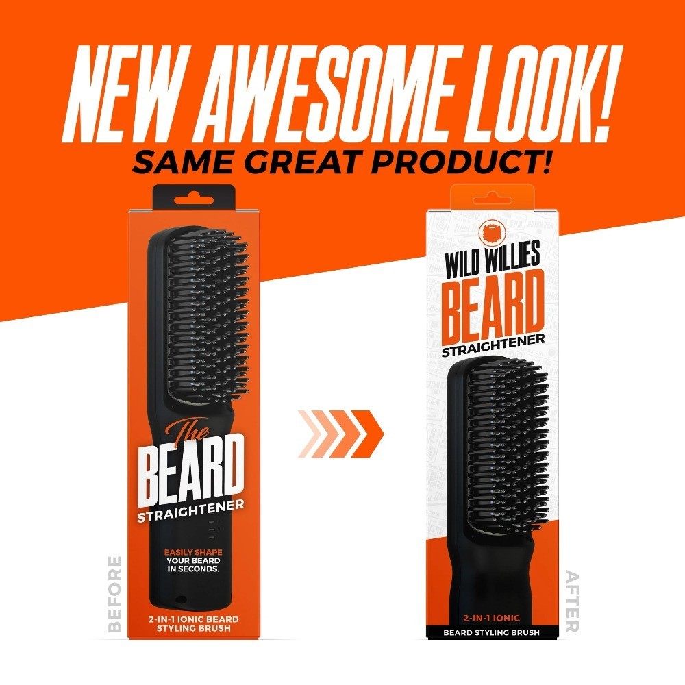 Wild Willie's , 2-in-1 Beard ic Styling Brush