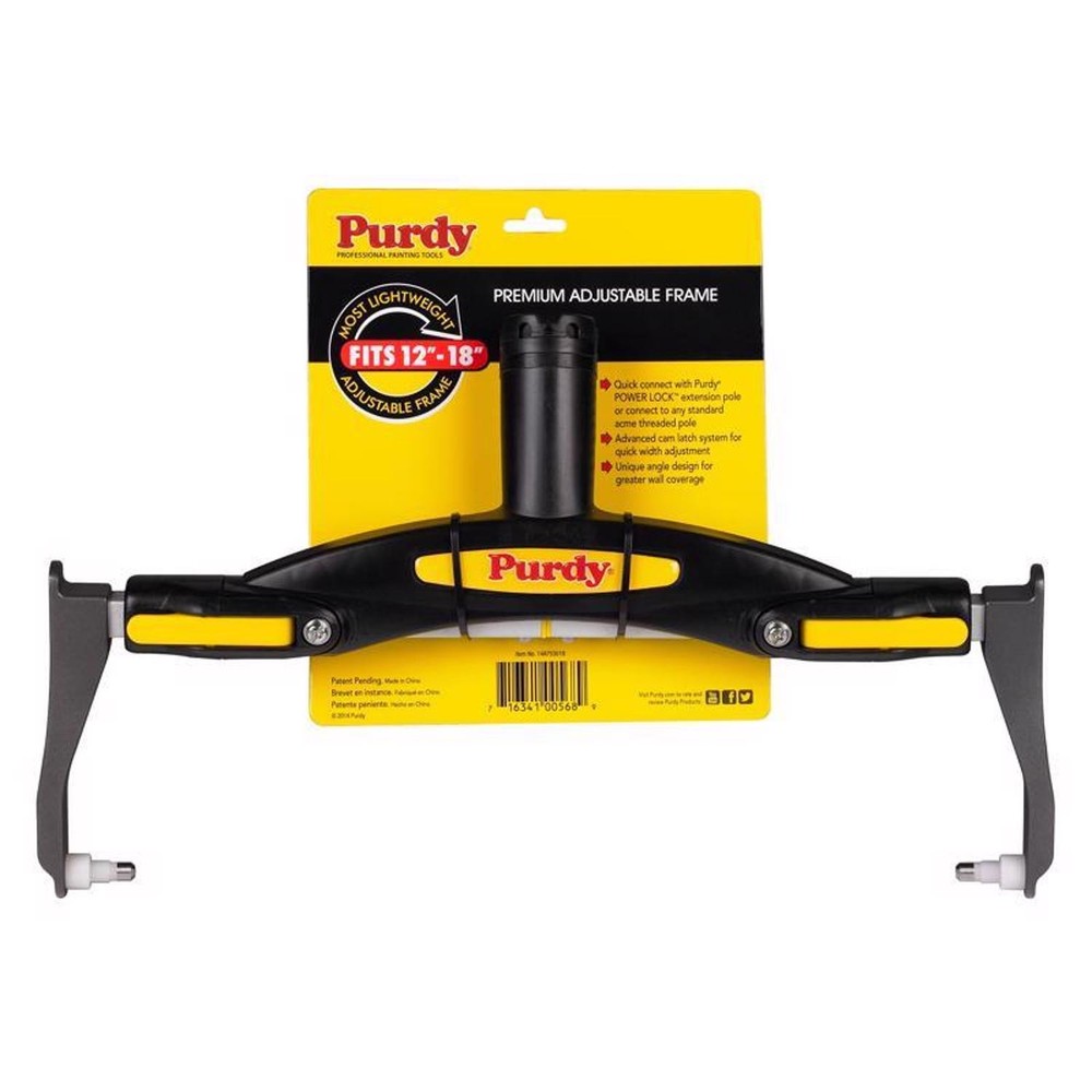 Purdy 14A753018 Threaded End Regular Adjustable Paint Roller Frame 12 to 18 in.
