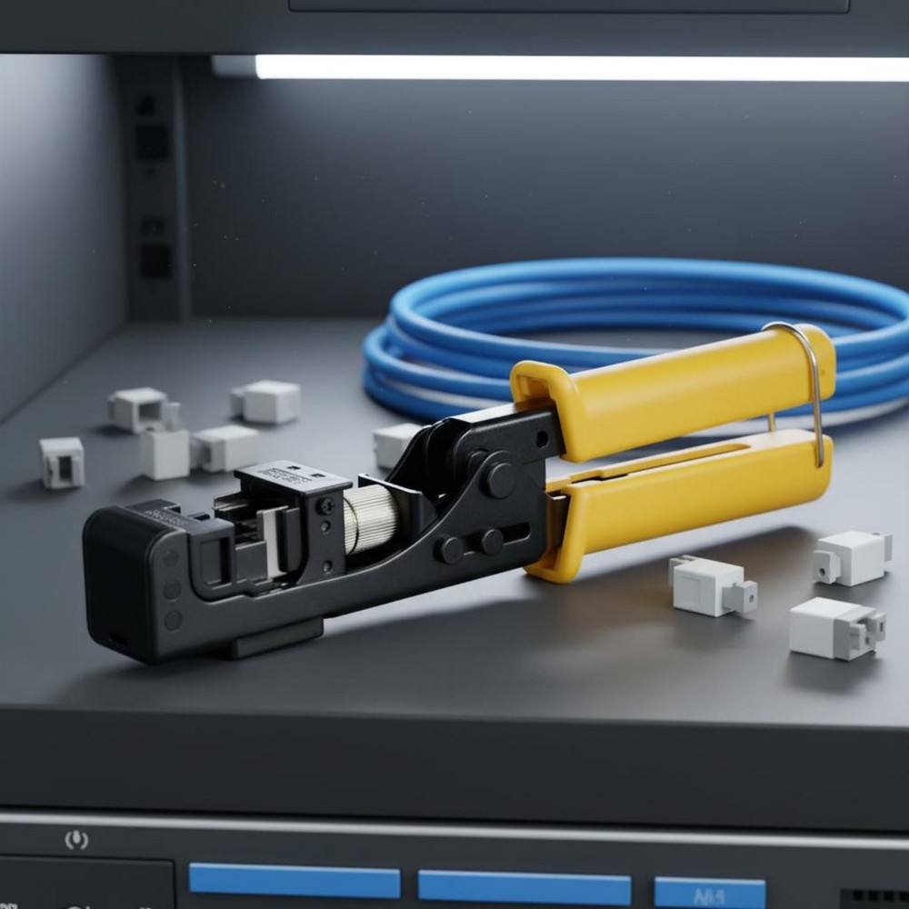RJ45 Module Crimping Tool Single-Hand Operation Modular Connector