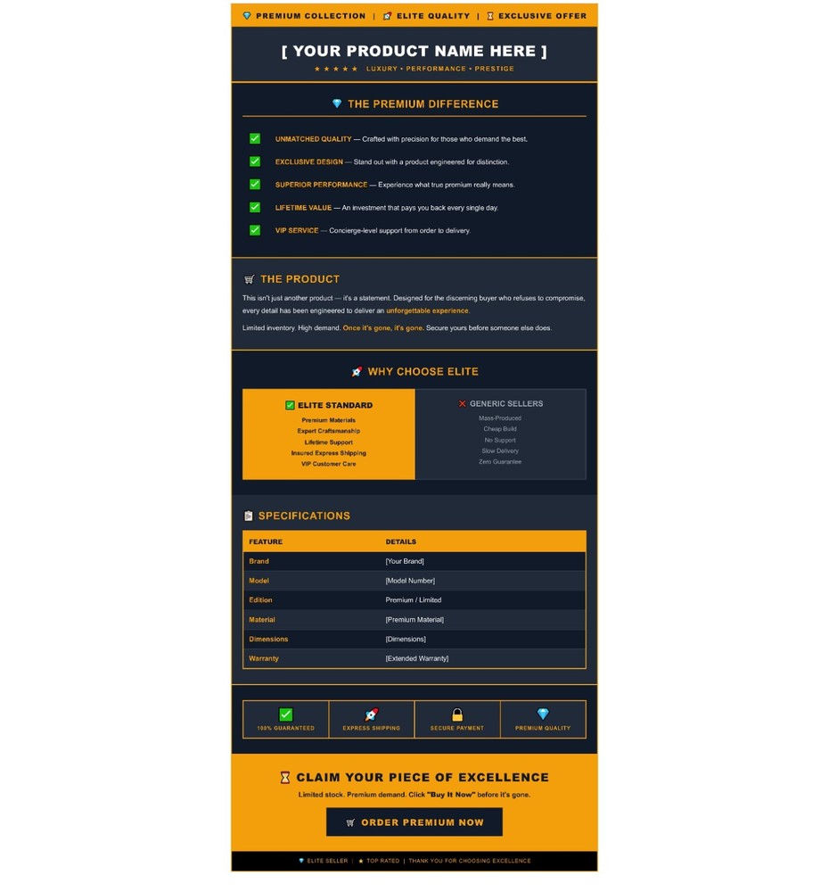 eBay High Conversion Templates | Boost Sales Fast | Mobile Ready | #02