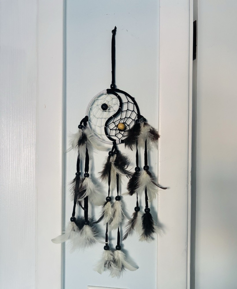 Handmade Yin Yang dream catcher