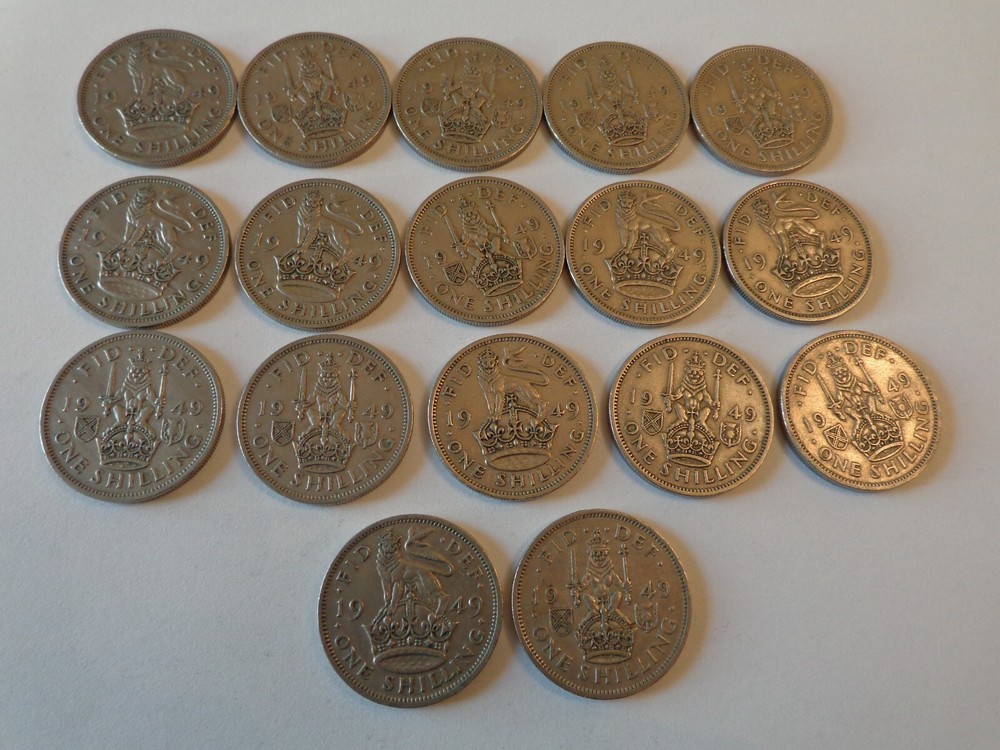 SHILLING COINS 1949.
