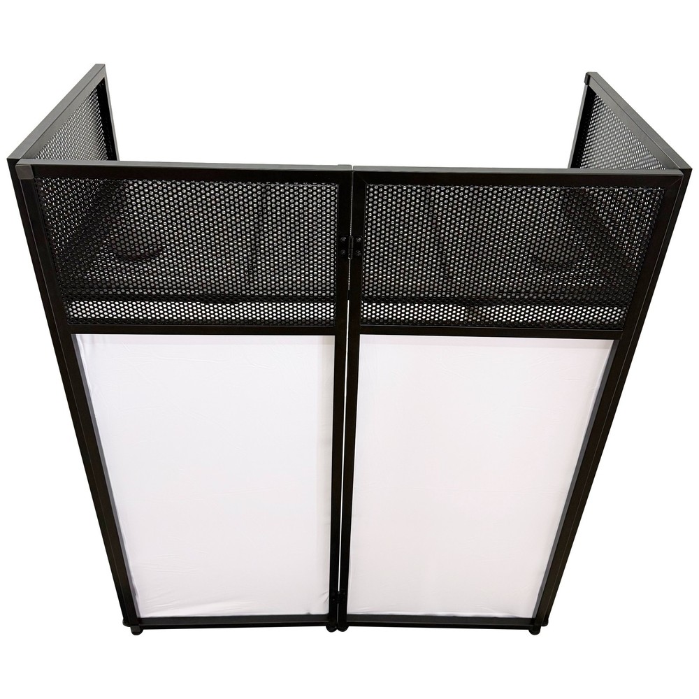 Portable Foldable DJ Table and Movable Disc Playing Table DJ Booth Steel Frame