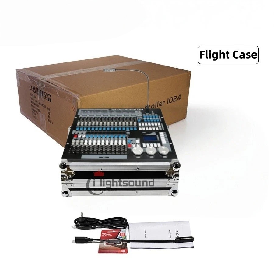 US DMX Controller Console 1024 Channels W/ Flightcase For Stage Effect Lighting