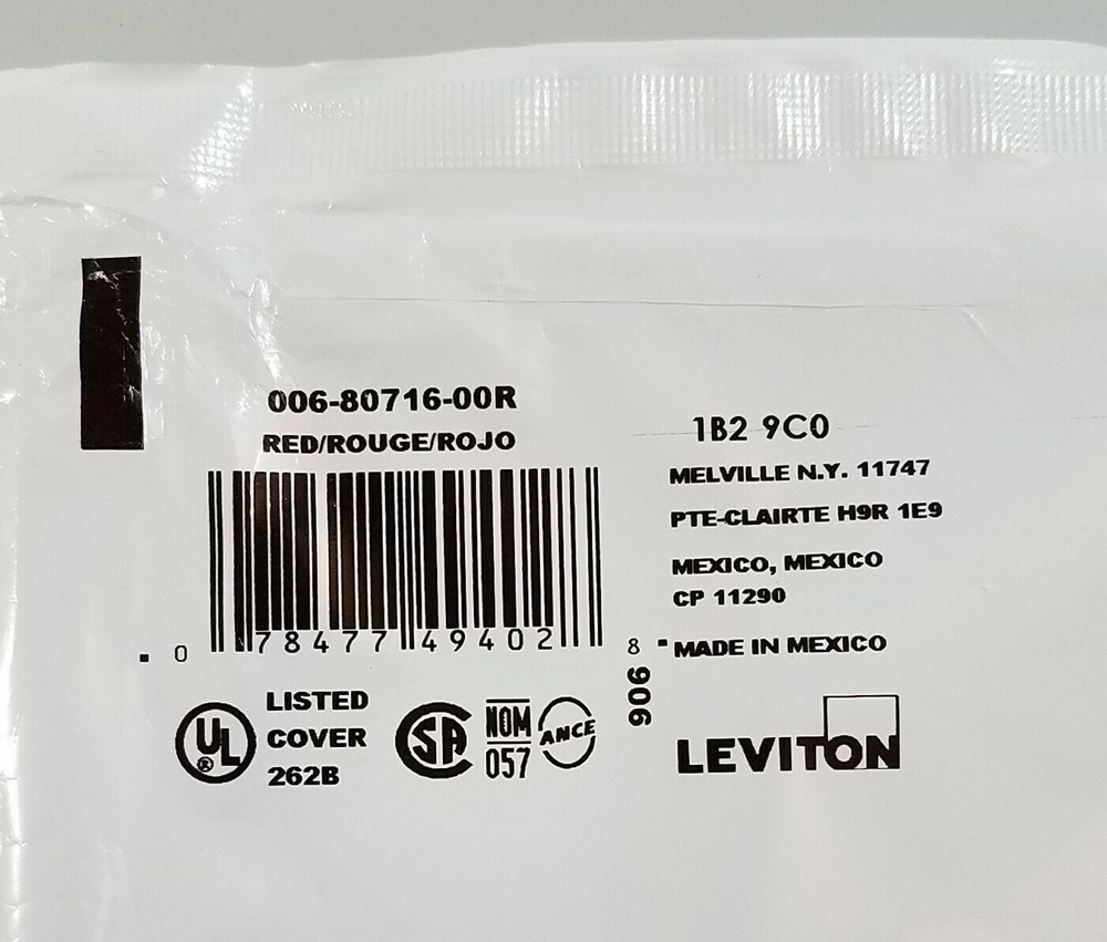 Leviton 80716-R, Red