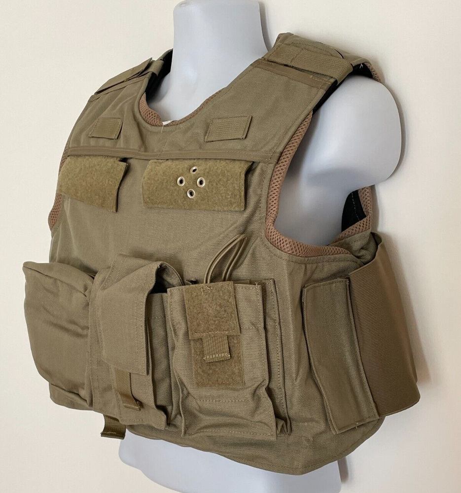 SECOND CHANCE Standard Fix Pocket Armor Carrier Side Open Medium 2214-2015 Tan