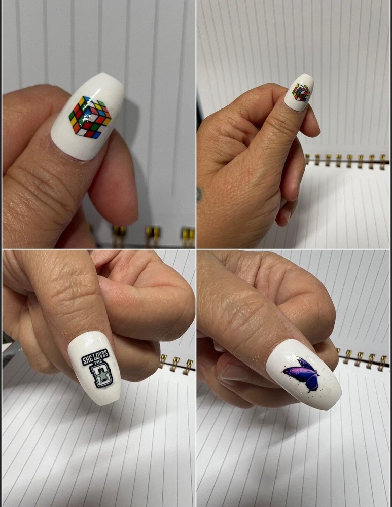 Blue Devils Waterslide Nail Decals Set Of 50 Instructions & Bonus