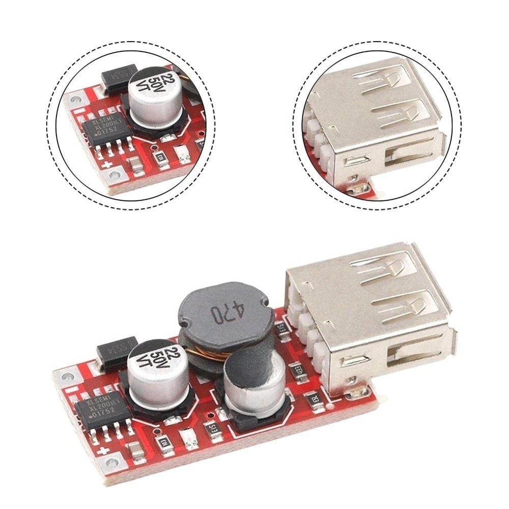 5.2V 3A DC-DC Step Down Module with Over Current Temp Short Circuit Protection