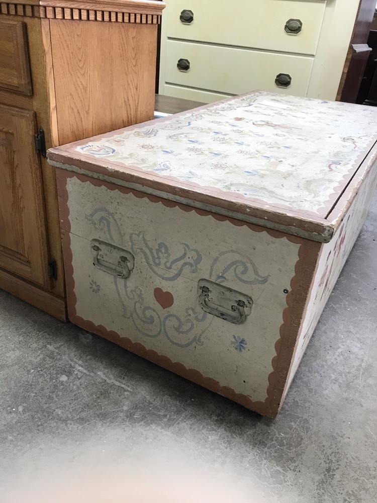 Hand Painted Blanket Chest
