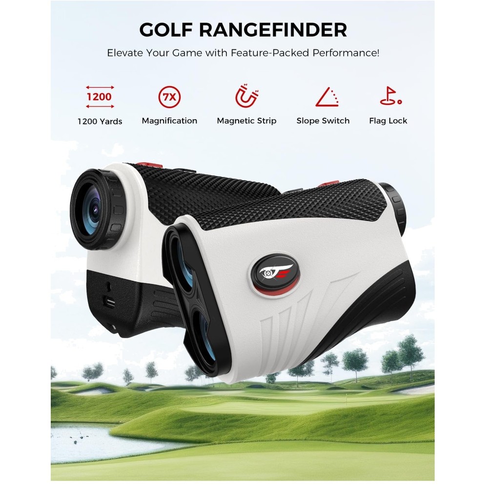 High-Performance Golf Laser Rangefinder - 7X Magnification