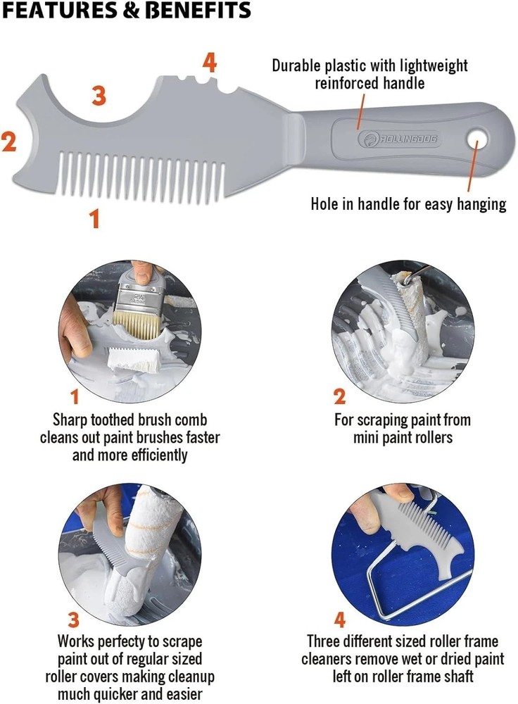 Elite 18 Inch Paint Roller System, 20pc Microfiber Covers, Telescoping Pole, ...