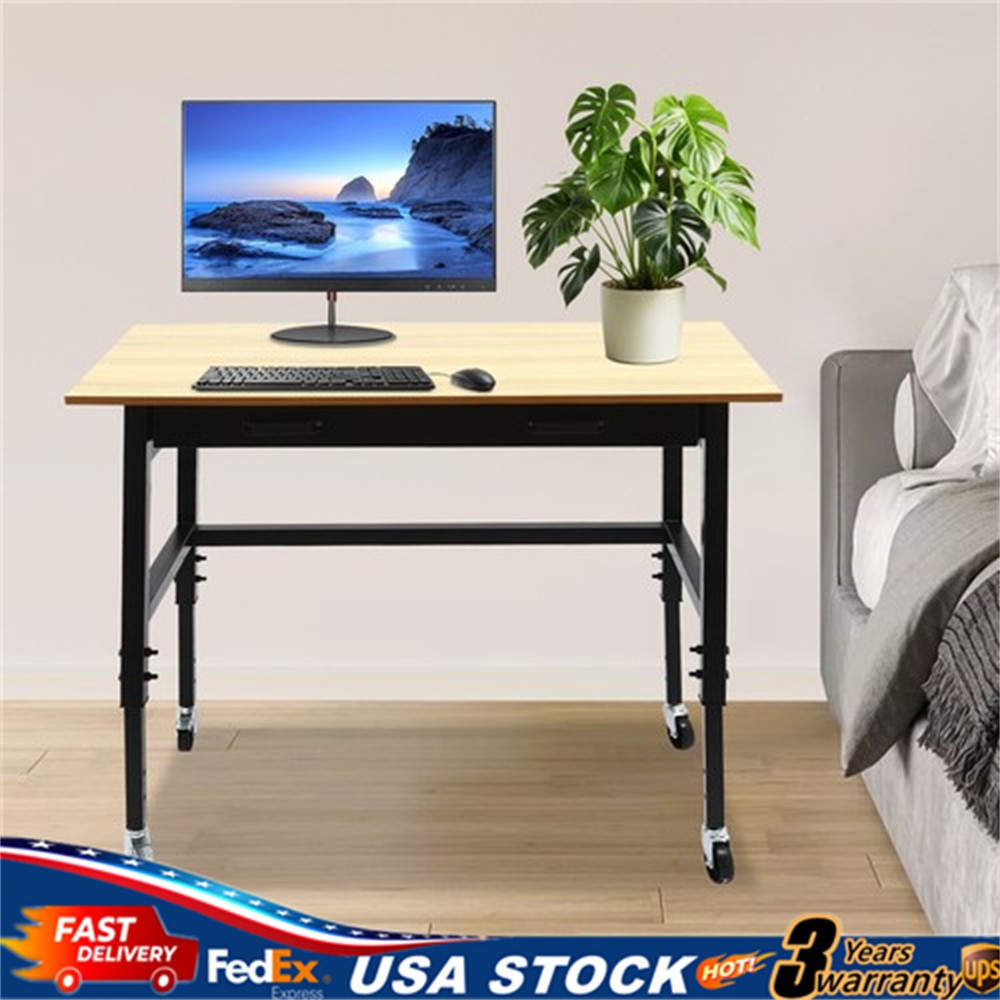 Mobile Workbench Work Bench for Garage Office Home Height Adjustable Workbench