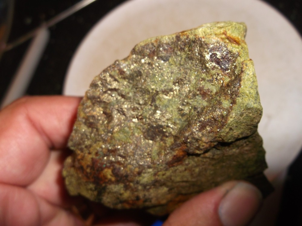 Gold, silver, copper, 418 grams samples ,ore high grade .