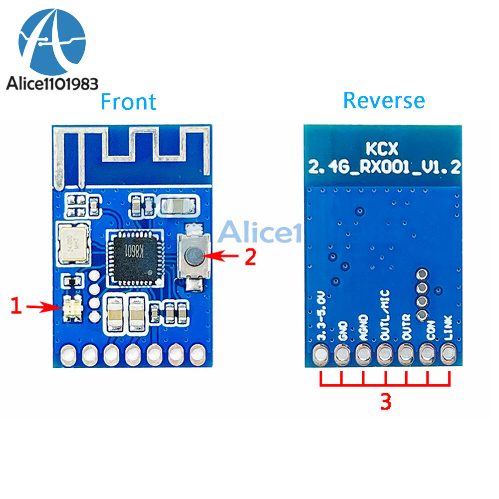 2.4G Wireless Microphone Audio Signal Transmitting Module Receiving Module