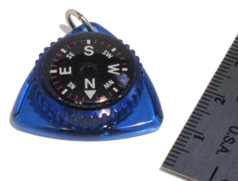 Zipper Pull Compass - Blue Sapphire
