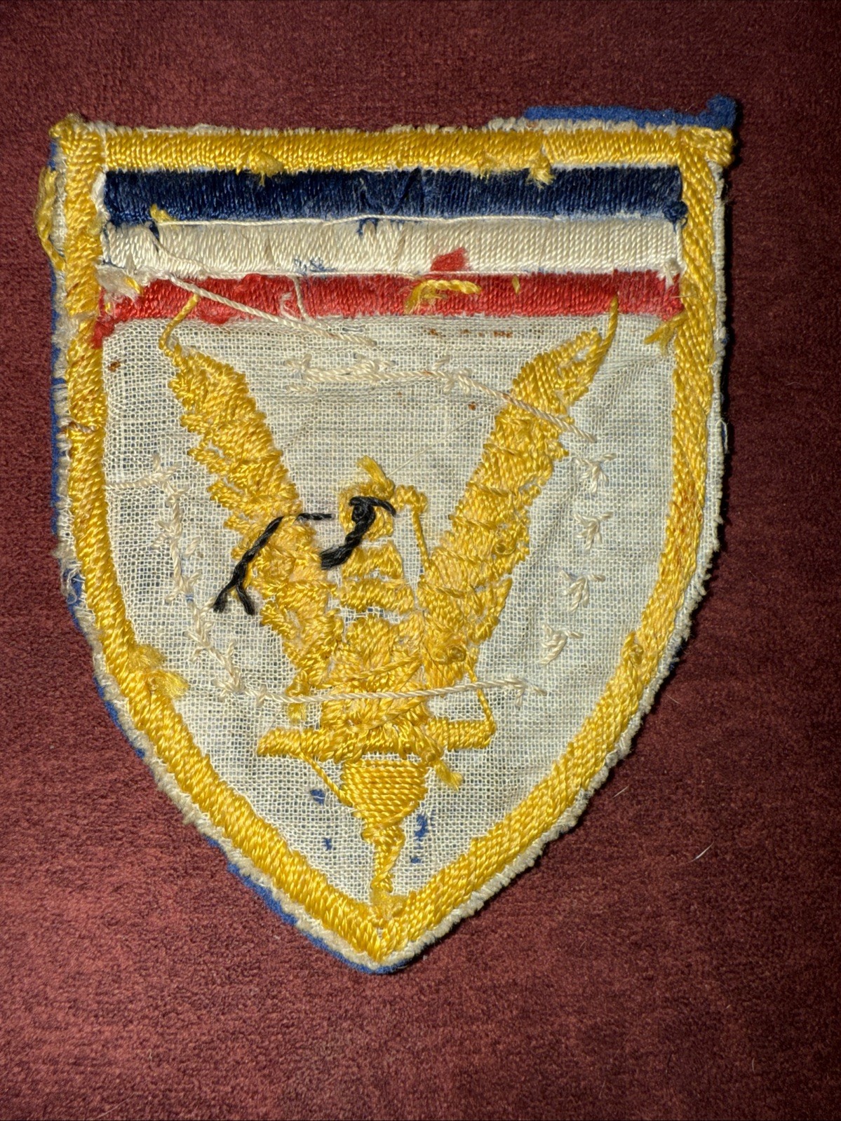 WW2 US ARMY EUROPEAN THEATER OF OPERATIONS PATCH - Theatre Made Likely English