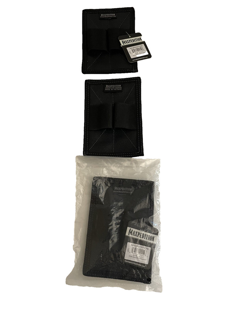 Maxpedition Dual Mag Pouch Retention Insert Black Set of Three