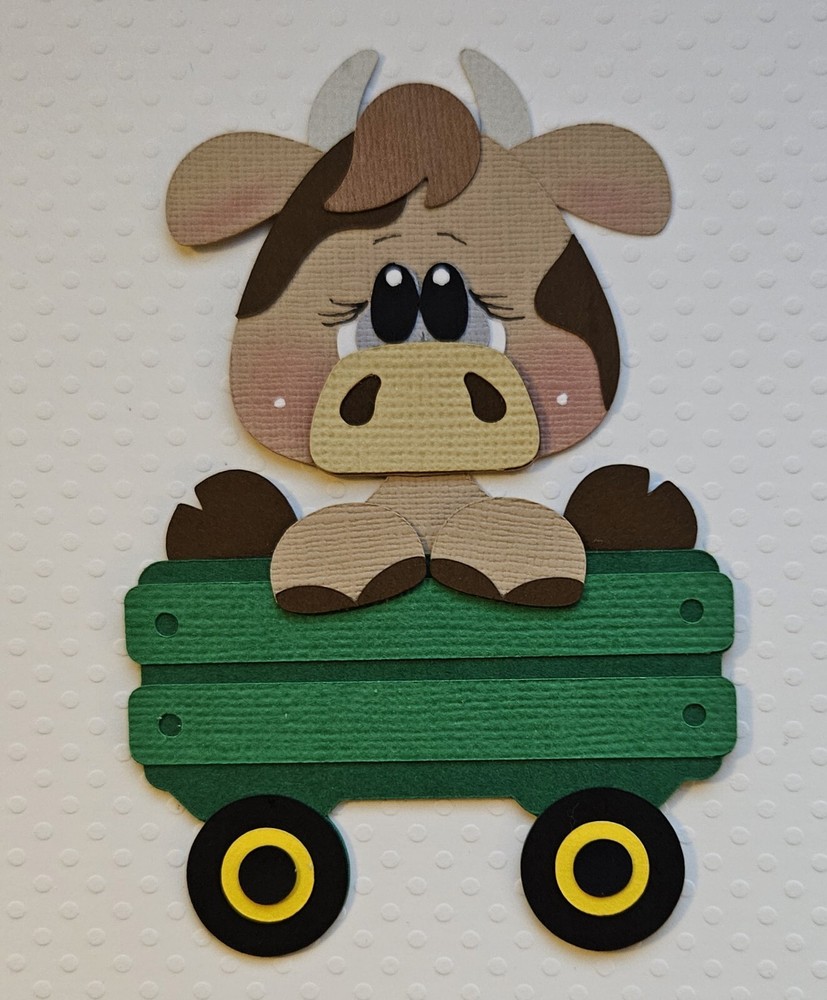 Farm Cow.  Scrapbook, Card Making Paper Piecing
