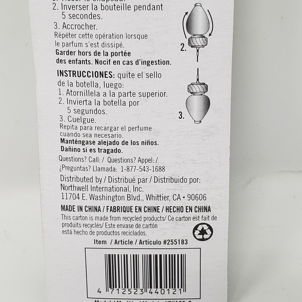 Harbor Breeze Fan & Lighting Pull Chain Apple Spice Scented Refill 🍎 8ML NEW