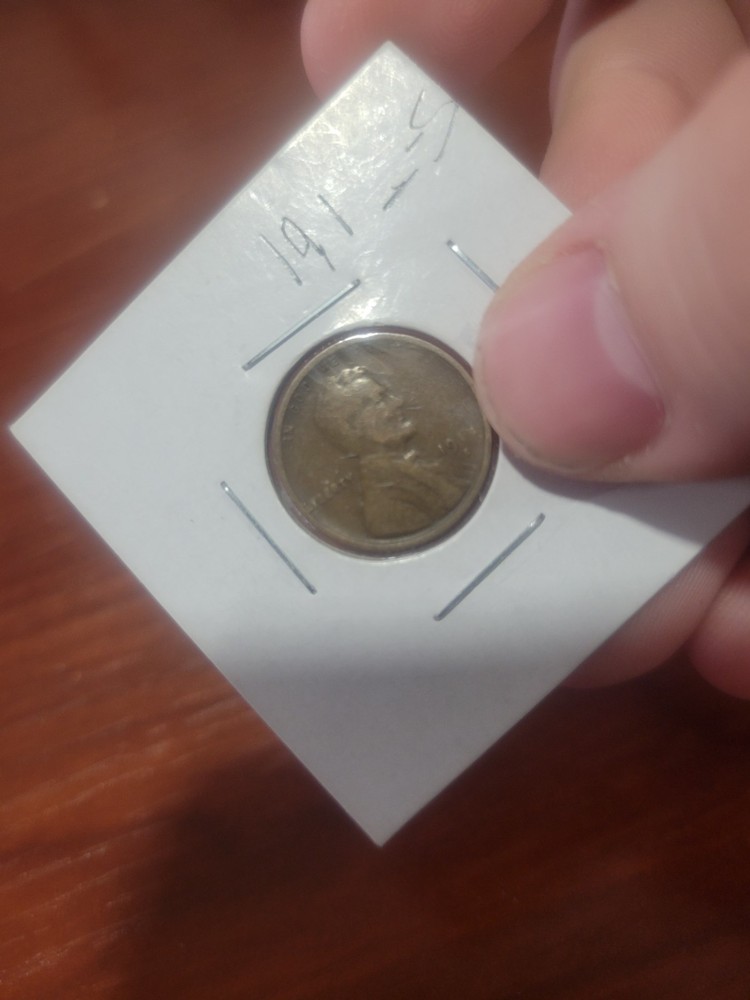 19- -S Wheat Penny Serious Grease Error