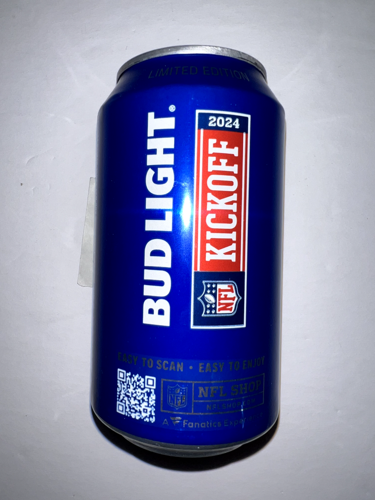 2 Bud Light 2024 NFL KICKOFF Empty Beer Can Limited Edition
