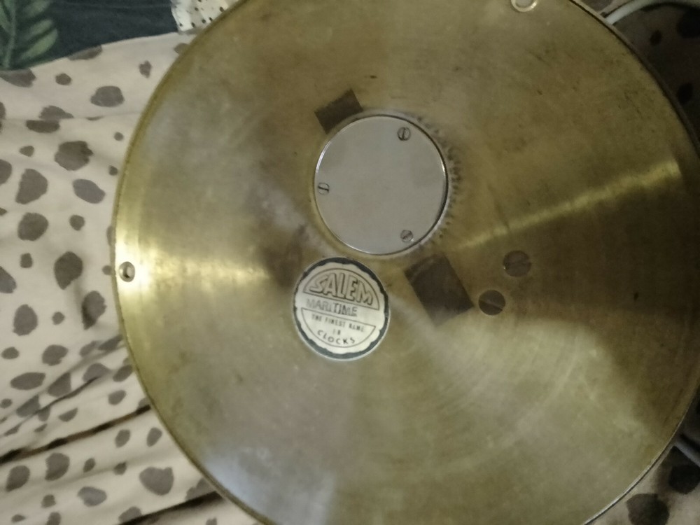Salim brass maritime clock