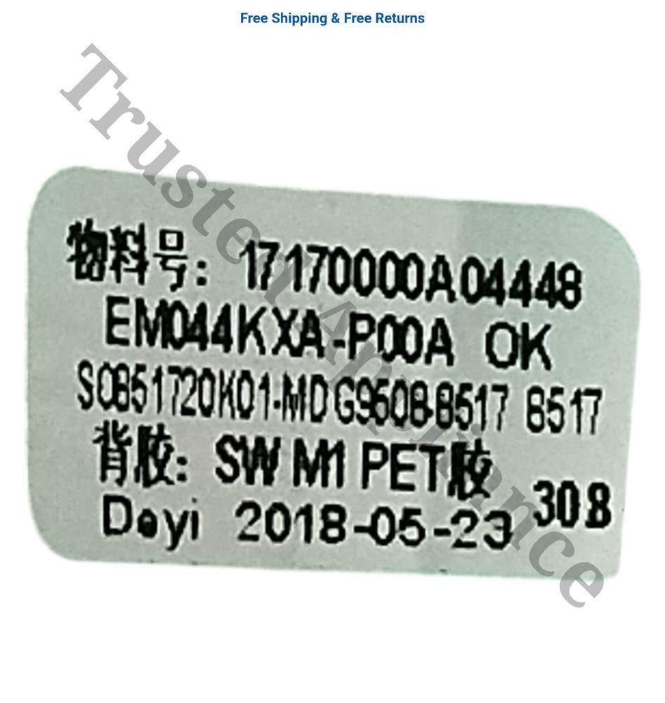 GE Microwave Control Panel Console WB56X38148 WHITE