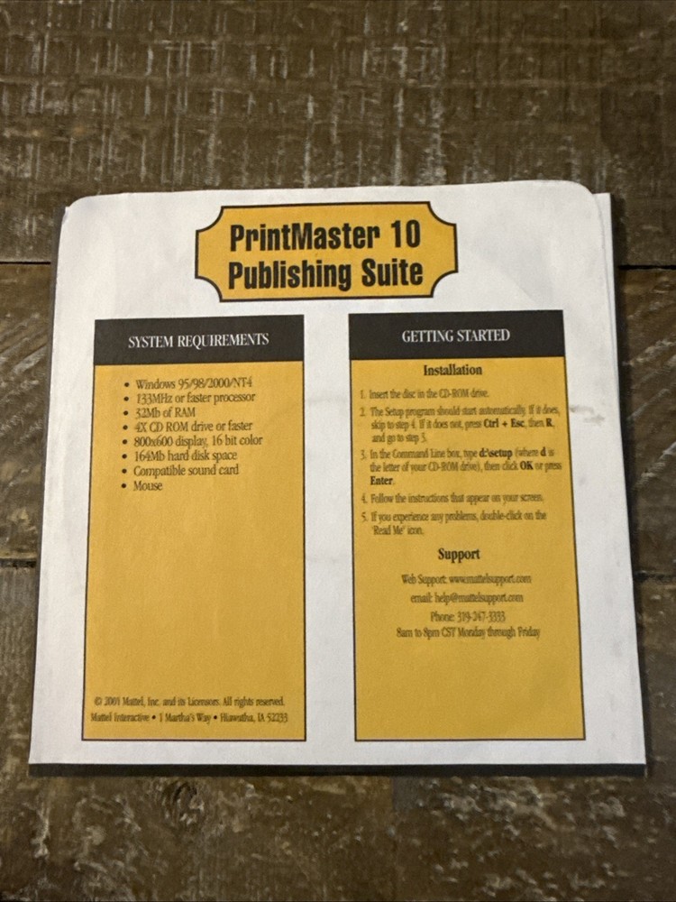 Print Master 10 PC Cd Rom