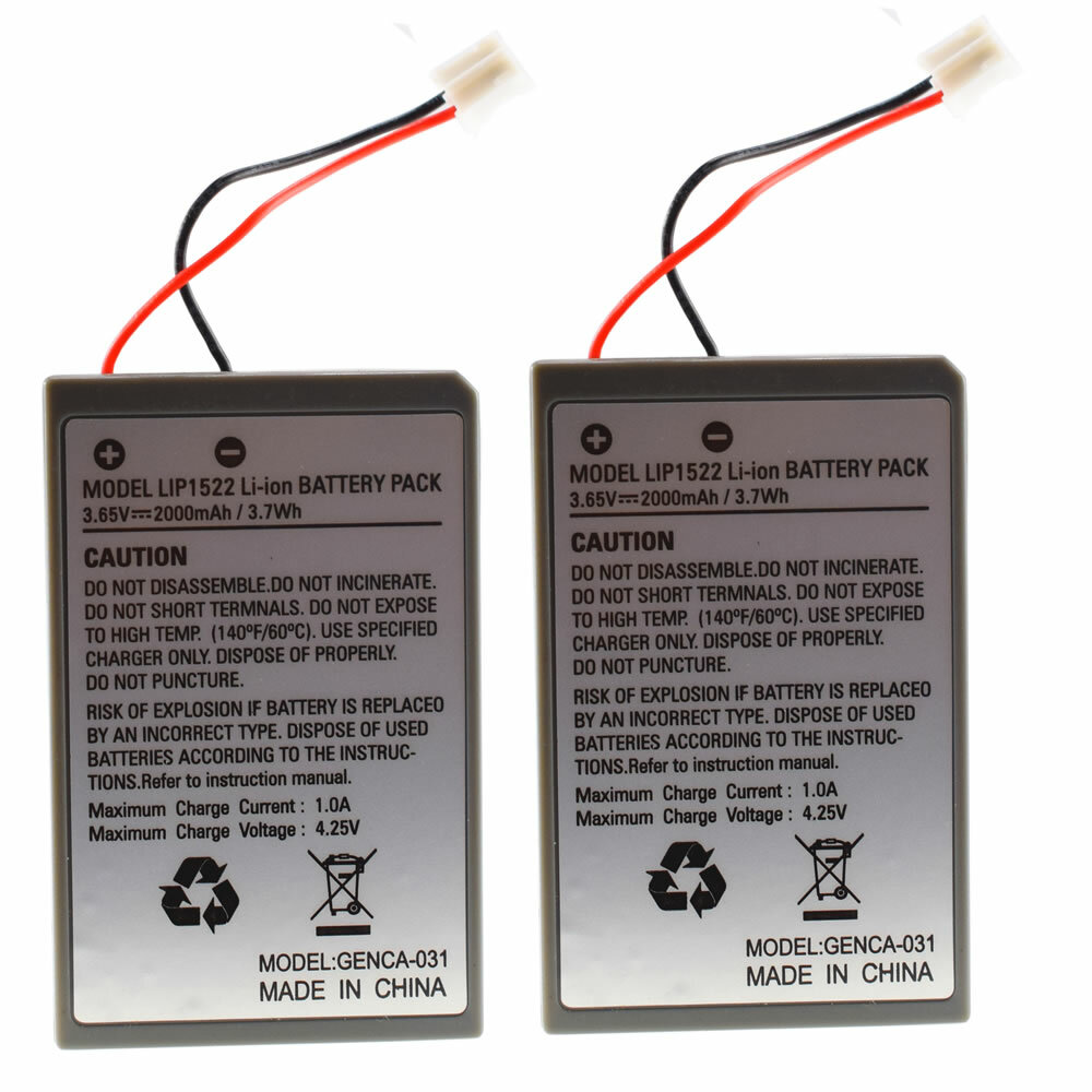 2Pack Battery for Sony PlayStation 4 PS4 Wireless Controller Dualshock CUH-ZCT1U