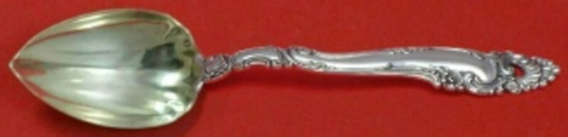 Decor by Gorham Sterling Silver Grapefruit Spoon Fluted Custom 6" Silverware