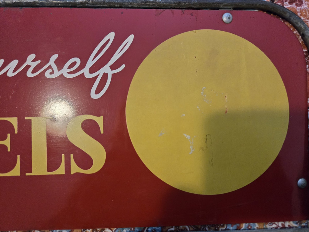 Vintage Camel Cigarette 2 Sided Sign