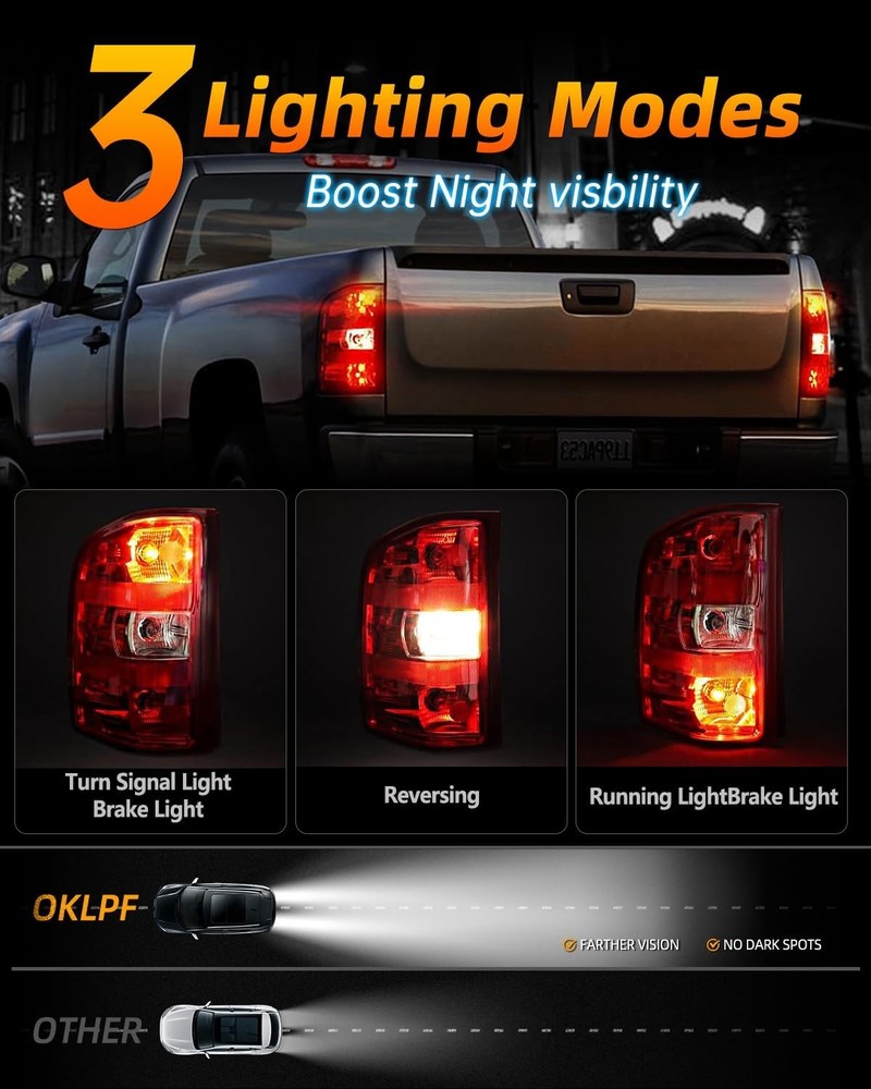 Brake Tail Light Assembly OKLPF Silverado 2007-2014