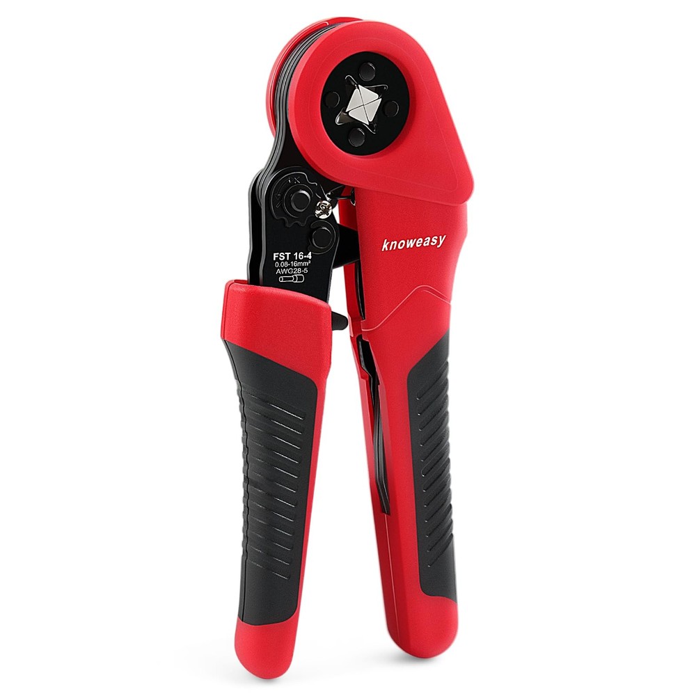 Knoweasy 16-6 Ferrule Crimping Tool 28-5 AWG Tool, Red