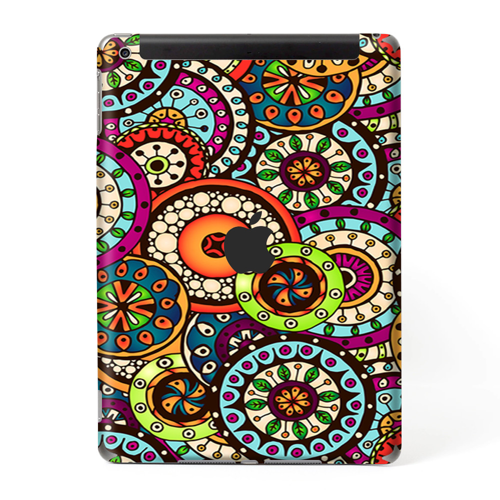 Skins Decal Wrap for Apple iPad 9.7 2017 Ethnic Circles Pattern