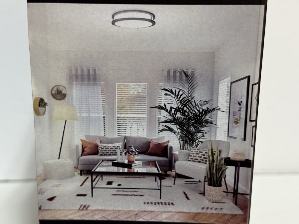 ✔️NEW LowProfile ✔️Flush Mount 14 in LED Ceiling Light✔️ 5 Adjustable Light Temp