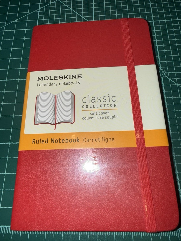 Notebook Pocket (A6) Softcover, 121 Numbered Pages, Plain, Black