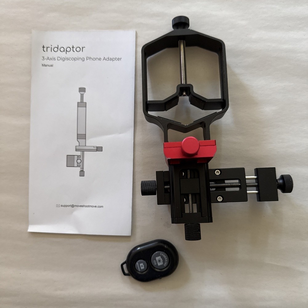 tridaptor - Universal Phone Scope Digiscoping Adapter|High-Precision XYZ Meta...