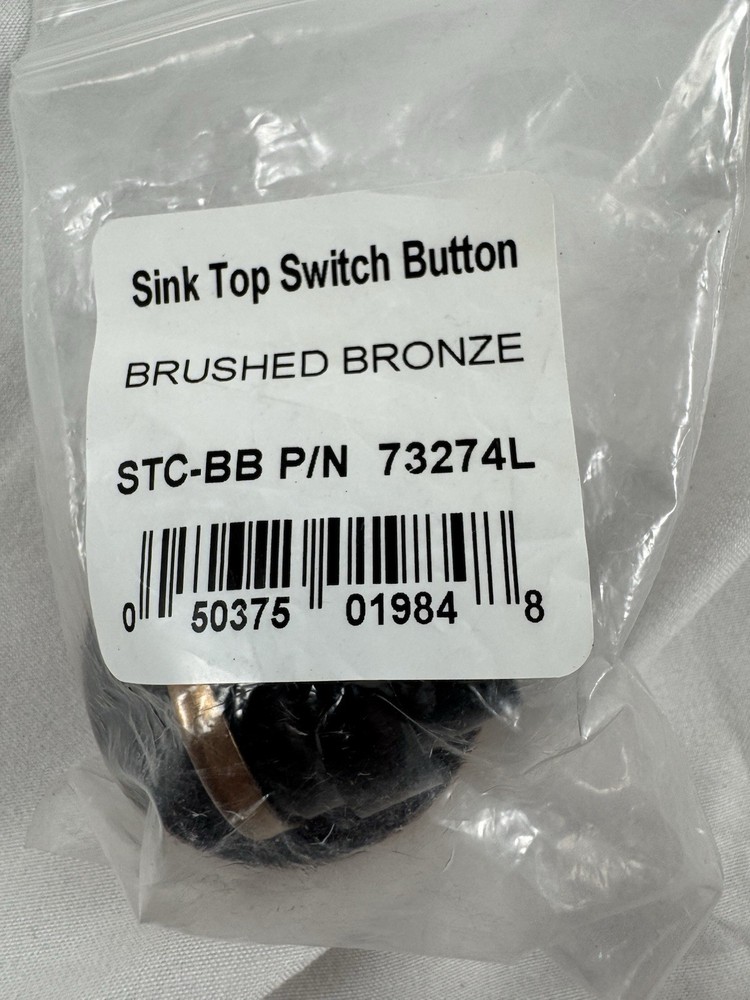 InSinkErator STC-BB Sink Top Mounted Air Switch Garbage Disposal Brushed Bronze