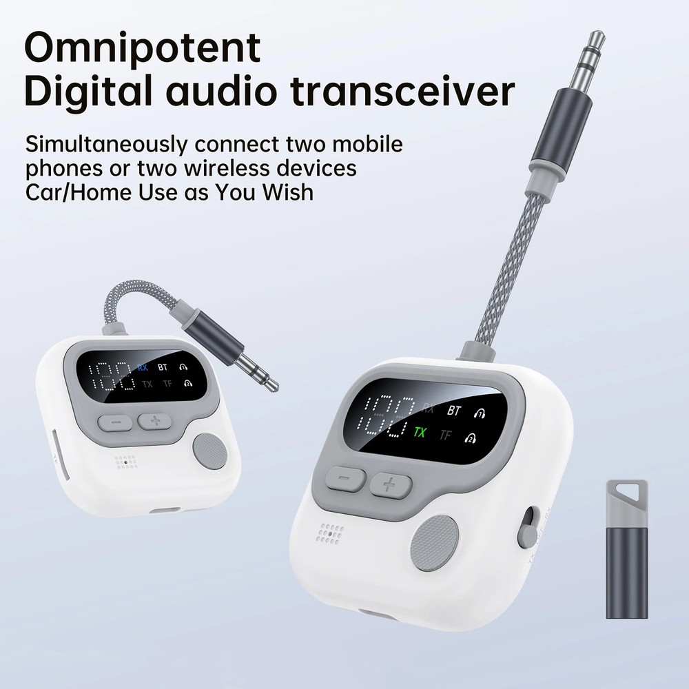 Premium Bluetooth 5.4 Receiver-Transmitter, Compact Stable Audio Gear Adapter