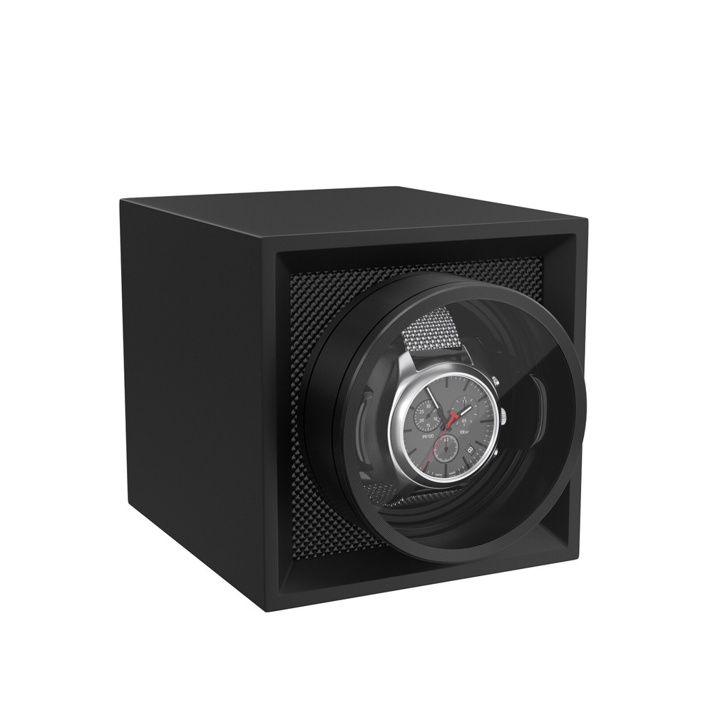 Automatic Single Watch Winder Box Display Storage Case with Dustproof Cover Gift