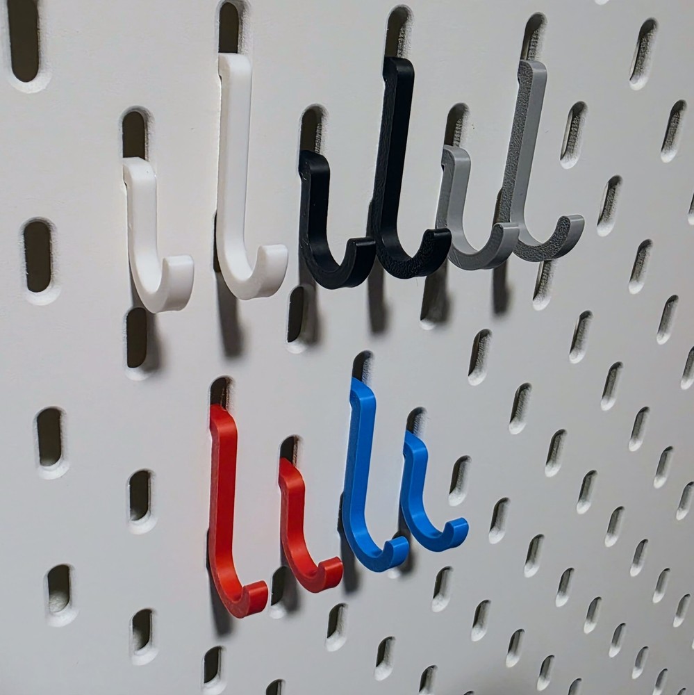 🎧 Custom Headphone Holder for IKEA SKÅDIS Pegboard | Multiple Colors