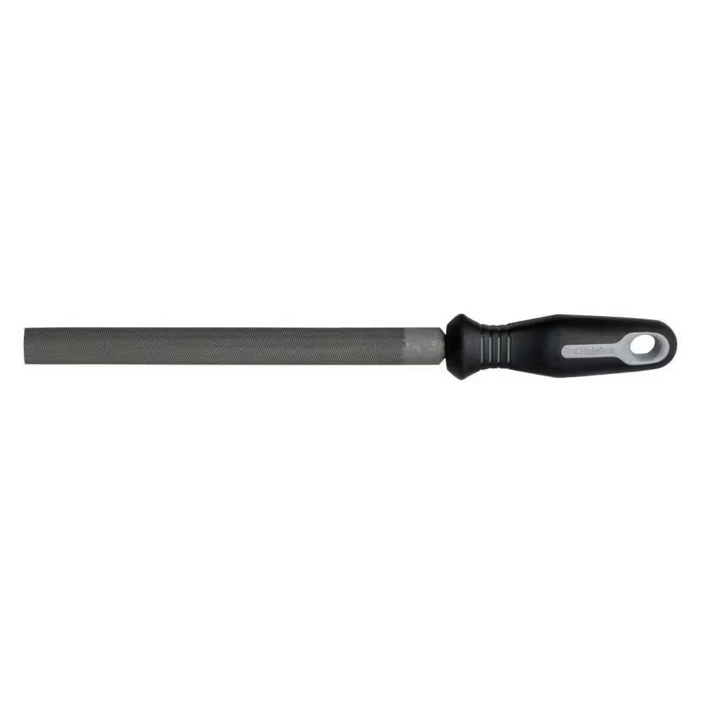 Nicholson 10 In. Double Cut Bastard Half round File with Handle