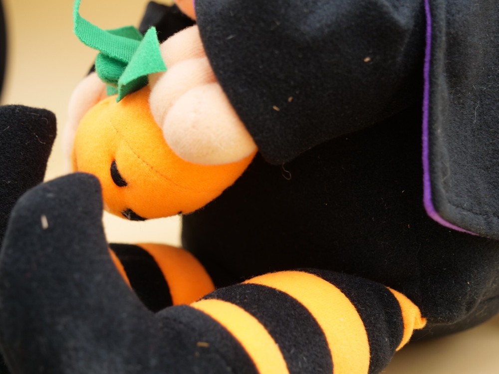 Halloween Witch Stuffed Doll Decor Hook Nose 15"