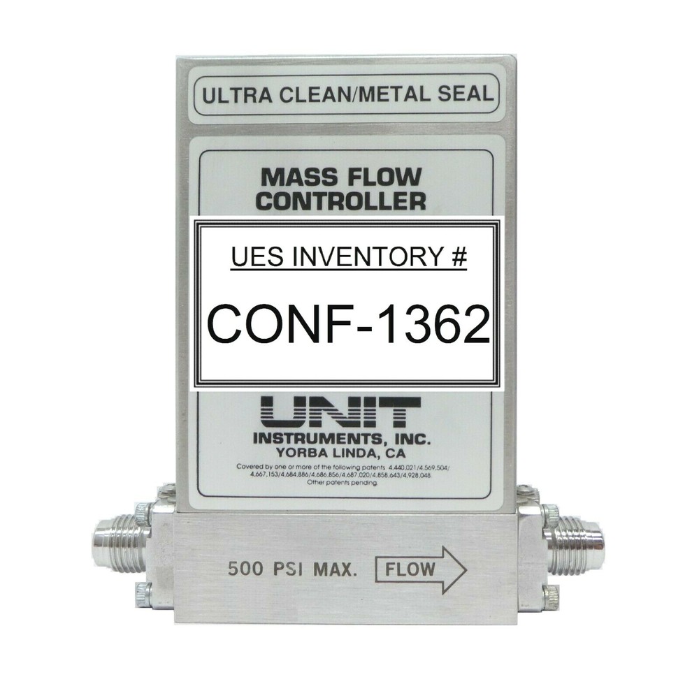 UNIT Instruments UFC-8160 Mass Flow Controller MFC 20 SLM N2 Working Spare
